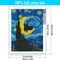 4 Pack Cat Starry Sky Flower Window Stamped Cross Stitch Kits - Embroidery Kits for Beginners Adults,11 CT Patterns Dimensions Counted Cross Stitch Kits Arts Craft Kits 12x16inch